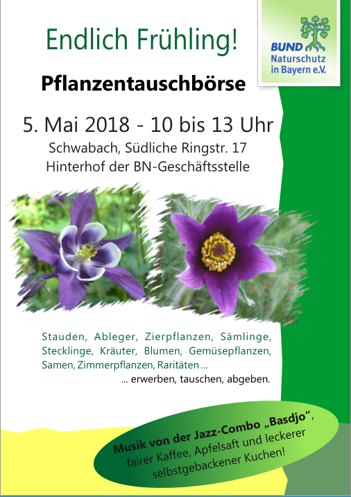 Plakat BN Pflanzentauschboerse 2018